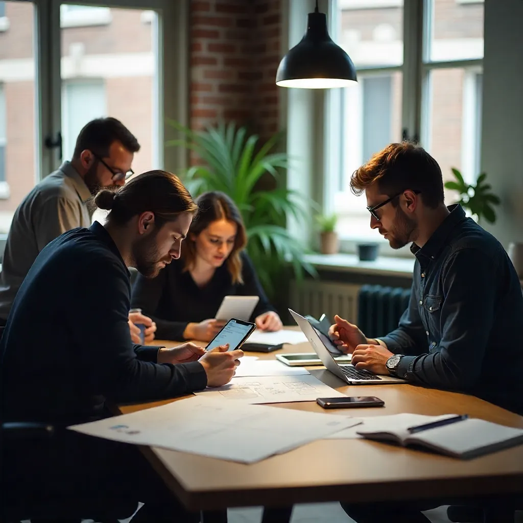 Diseñador trabajando en proyecto