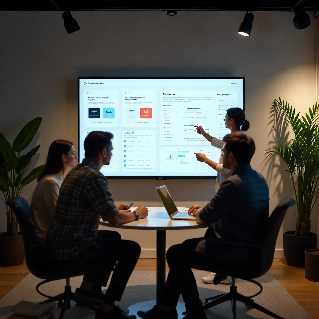 Sesión de revisión grupal en progreso